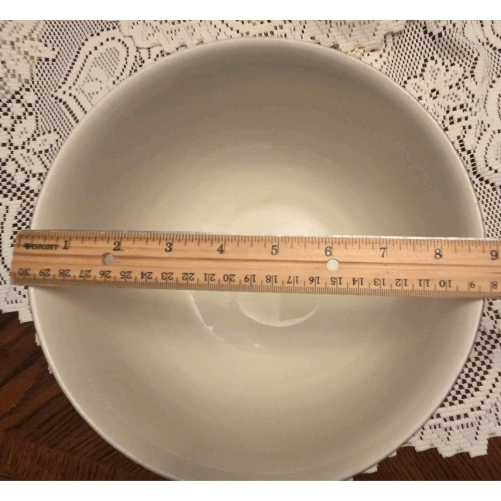 Vintage Hall's Superior‎ Jewel Tea Autumn Leaf Large 9" Mixing/ Serving Bowl - Picture 10 of 11